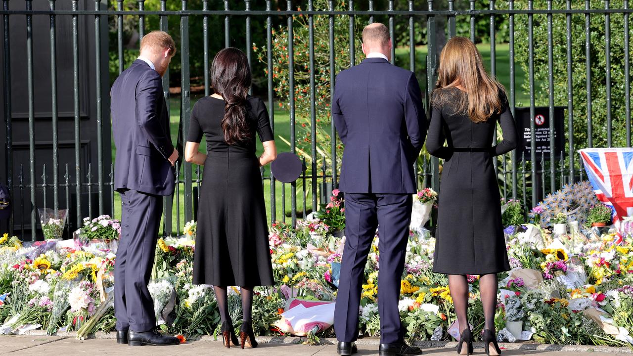 A toughing goodbye. Picture: Chris Jackson/Getty Images