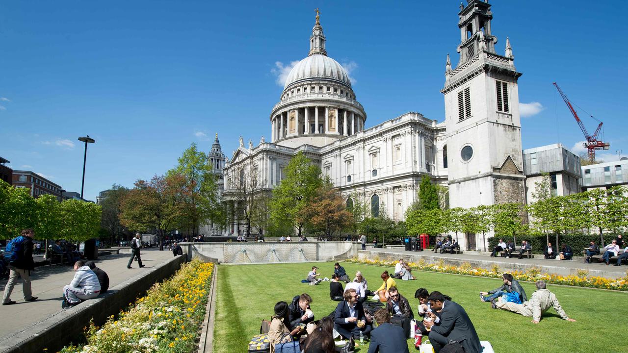 Australians can’t get enough of the UK judging by Flight Centre bookings, which have made the United Kingdom our top travel destination. Picture: Leon Neal/AFP