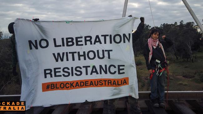 Blockade Australia activists have struck again. Picture: Blockade Australia