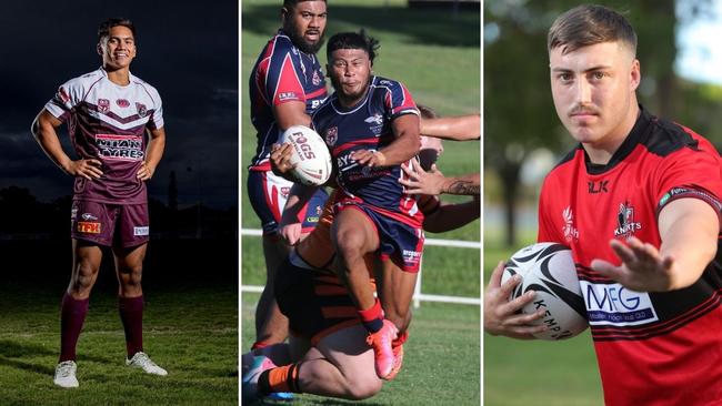 Burleigh's Taine Tuaupiki (left), Runaway Bay's Tyler Han (middle) and Southport's Callum Boomer-Burgess have been named in Gold Coast Vikings Chairman's Challenge 25-man squads.