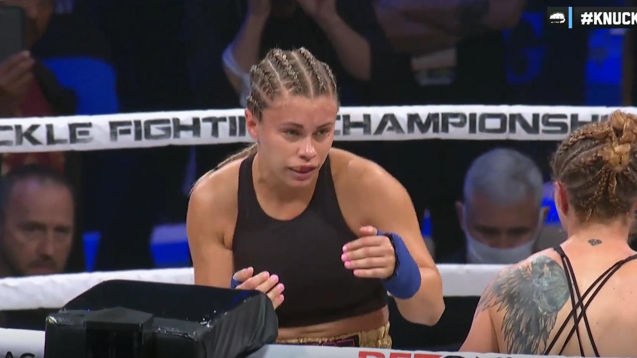 Paige VanZant makes her debut. Photo: BKFC, FITE.