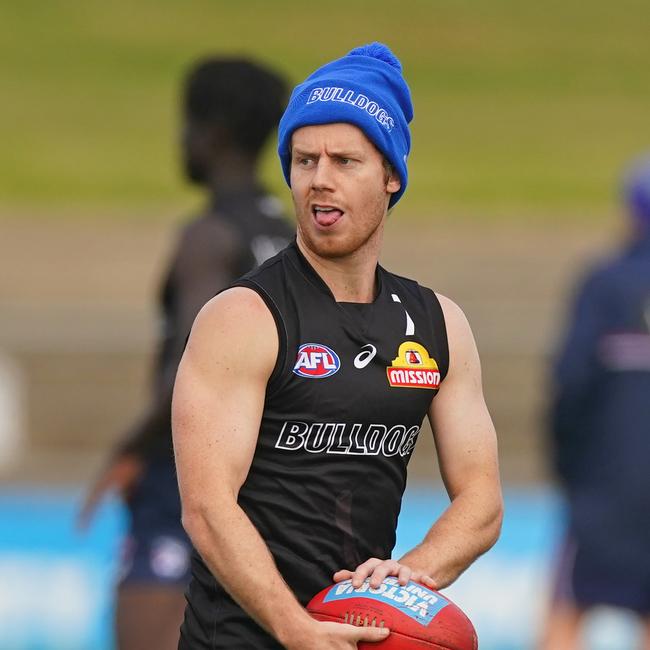 Lachie Hunter played for the Roos in a scratch match on Friday. Picture: AAP Image/Scott Barbour