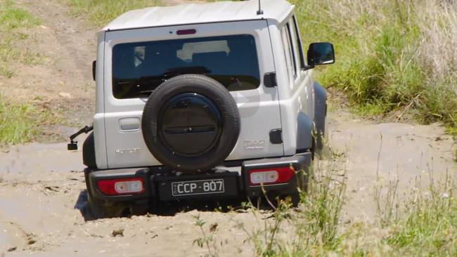 The Suzuki Jimny XL is a rigged lightweight four-wheel drive.