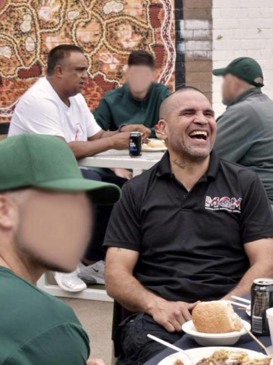 Anthony Mundine visits prisoners at Long Bay jail.