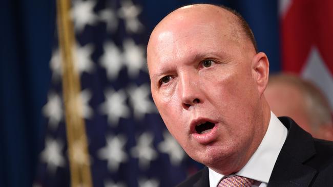 Peter Dutton in Washington this week. Picture: AFP