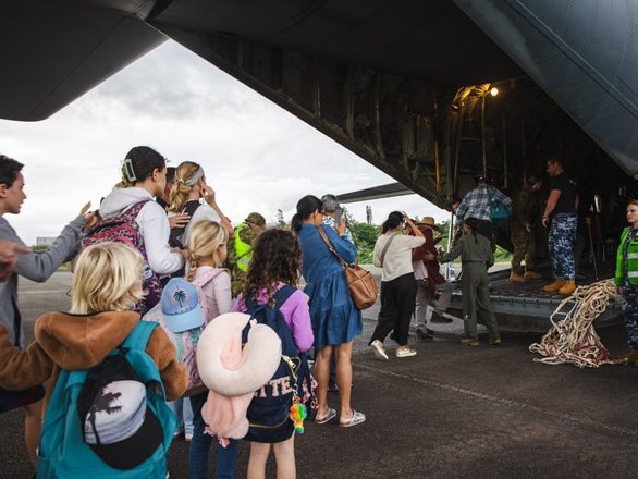 108 Australians and other tourists have landed in Brisbane on two Australian Government assisted-departure flights from New Caledonia. Picture: NewsWire handout