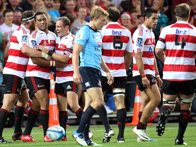 The Crusaders responded with a 33-18 win against the Waratahs in their first game after Christchurch was hit by a massive earthquake in 2011, which killed 185 people.