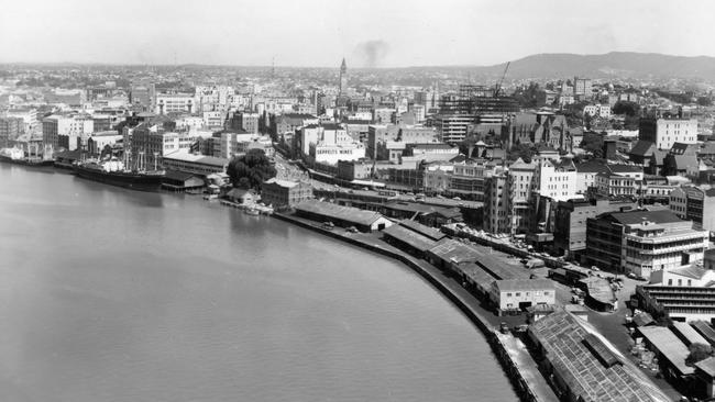 View of Brisbane from Story Bridge in 1960. Picture: Brisbane City Council