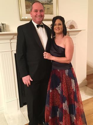 Deputy Prime Minister Barnaby Joyce pictured with wife Natalie. Picture: Supplied.