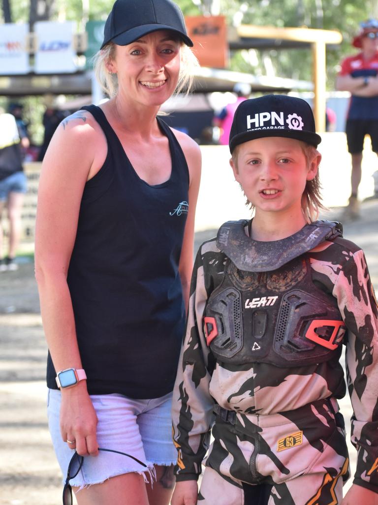 Port Macquarie's Alicia and Blake Bohannon at the KTM Australian Junior Motocross Championships at Rockhamptonâ€™s Six Mile Raceway, September 28 to October 1, 2022.