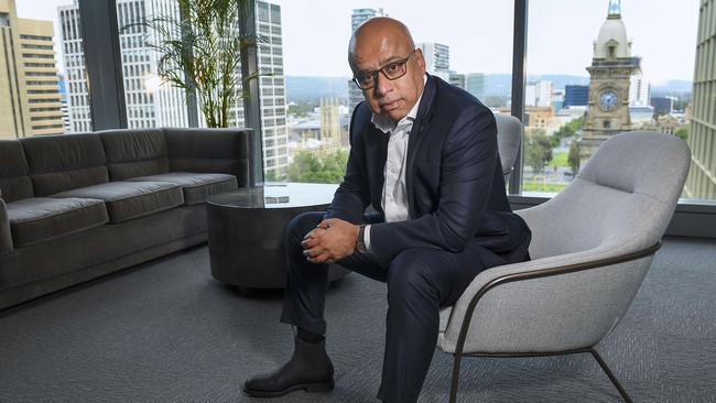 Sanjeev Gupta in his Adelaide office in October, 2024. Picture Mark Brake