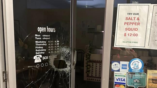 Richards Salt And Pepper Takeaway at Holloways Beach has been robbed by thieves driving a stolen car. Picture: Supplied