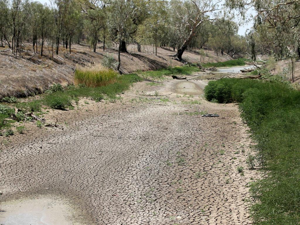 Walgett is running out of water, with residents shocked the Namoi River has dried up. Picture: Nathan Edwards