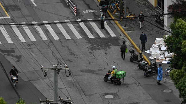 Shanghai has gone into lockdown. Picture: Hector Retamal / AFP