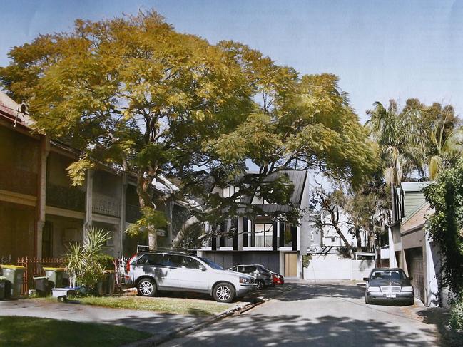 An artists impression of the proposed apartments as viewed from Elizabeth Pl. Picture: John Appleyard