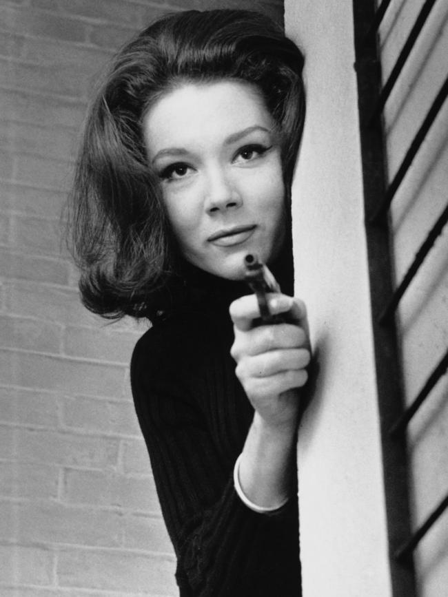 Diana Rigg as Emma Peel in the television series The Avengers in 1964. Picture: Getty Images