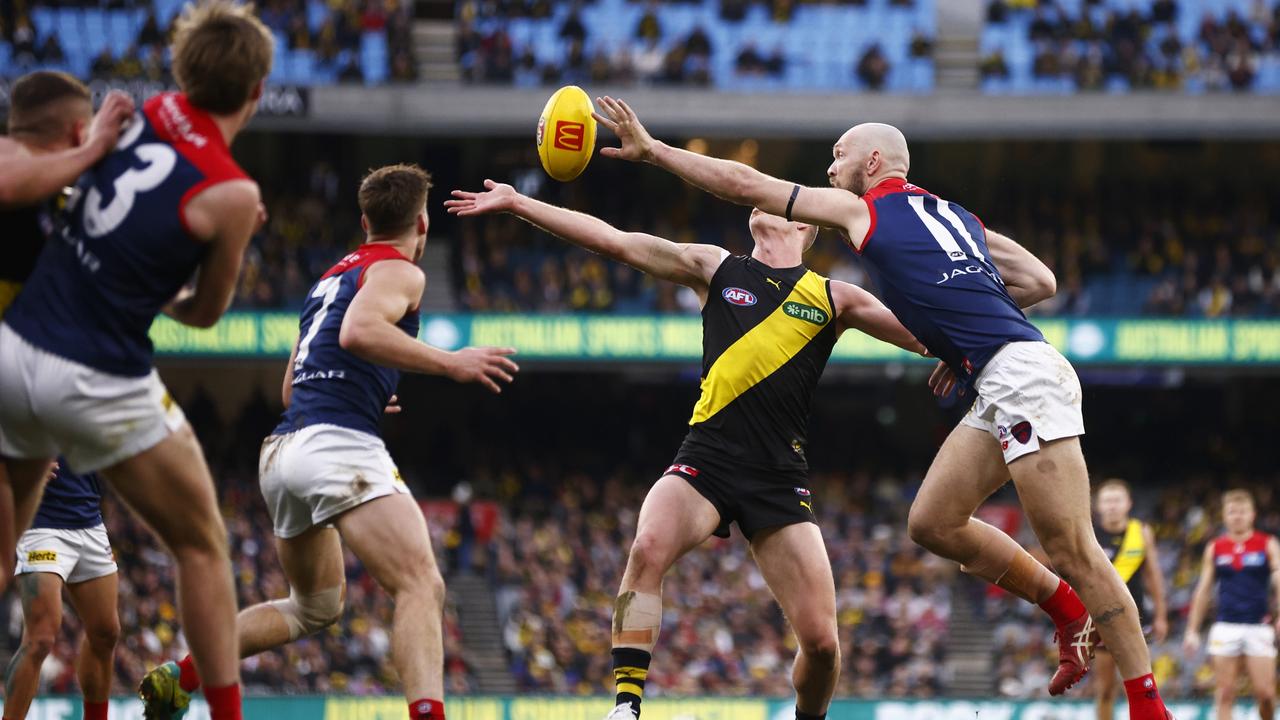 Clearance was king in the Tigers clash with the Dees. Picture: Getty Images