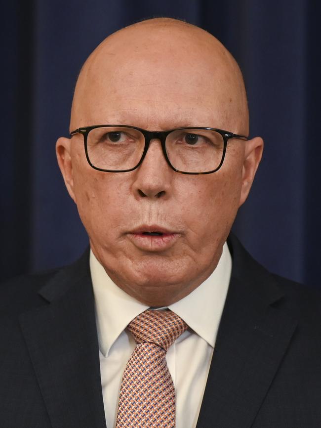 Opposition Leader Peter Dutton. Picture: NewsWire / Martin Ollman