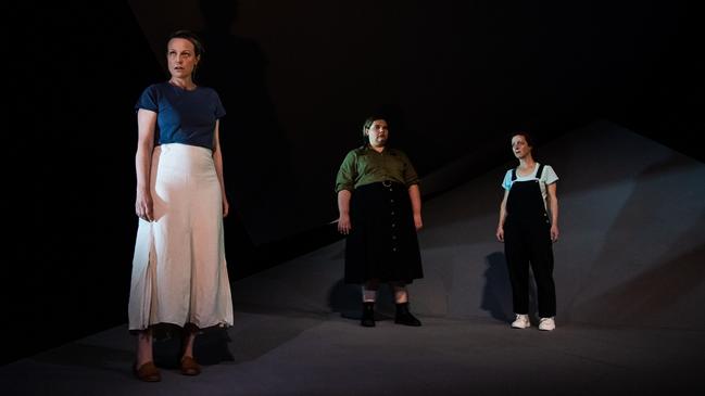 Marta Dusseldorp, Kartanya Maynard and Jane Johnson in The Bleeding Tree. Picture: Amy Brown