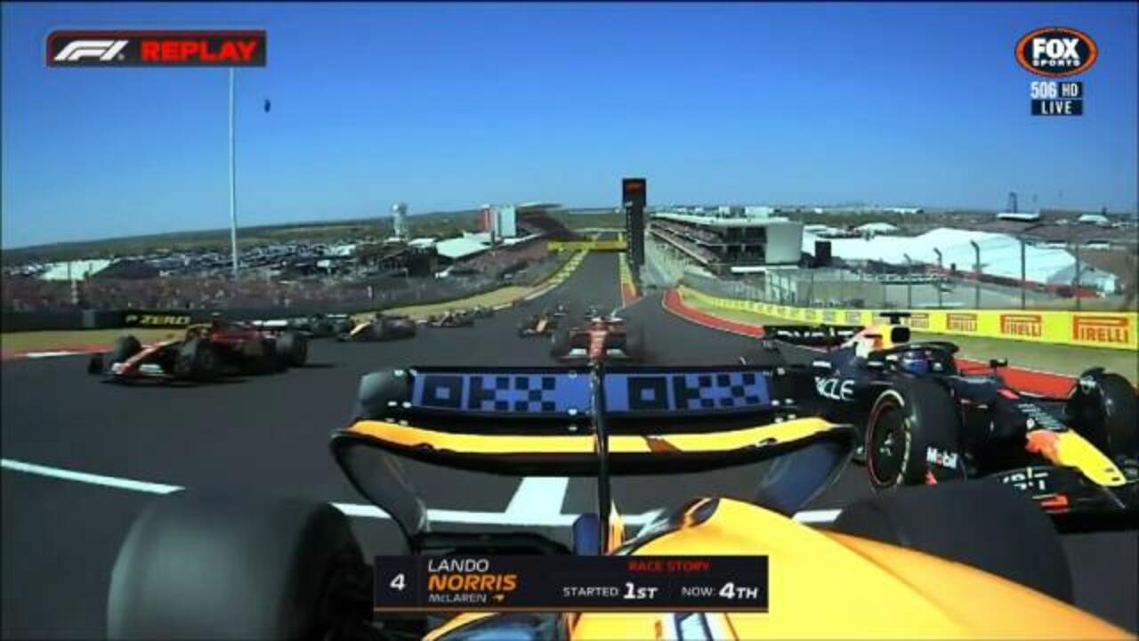 Lando whines after opening lap blunder