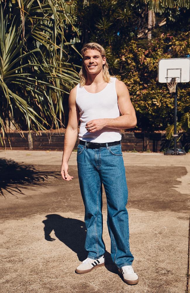 AFL star Bailey Smith in a photo-shoot for Cotton On. Picture: Supplied