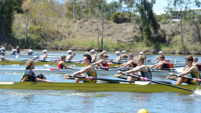 The 2015 Queensland Schools Championship Regatta on the Fitzroy River. Picture: Chris Ison / The Morning Bulletin