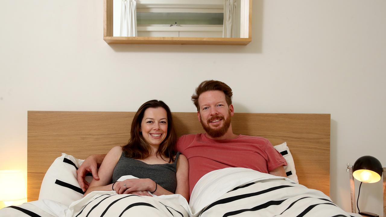 Lindsay and Jules Batstone are one couple that have an issue with snoring and sleep apnoea with Jules (R) keeping Lindsay up during the night. Picture: Toby Zerna