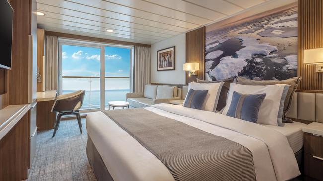 Balcony stateroom on Sylvia Earle.