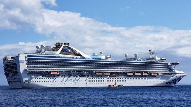 The Grand Princess cruise ship.