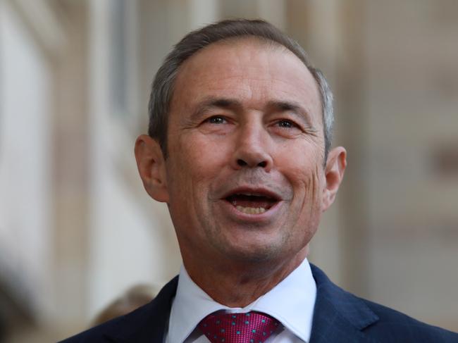 PERTH, AUSTRALIA - NewsWire Photos 6th June 2023: Acting WA Premier Roger Cook speaking at a press conference after the Labor Caucas meeting at WA Parliament House today. Picture: NCA NewsWire /Philip Gostelow