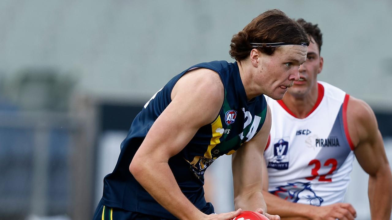 Harvey Langford is a Demon. (Photo by Michael Willson/AFL Photos via Getty Images)