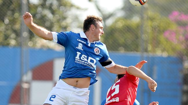 Ryan McGuffie in action for St Albans against Whittlesea Ranges in the NPL. He will coach the Saints in 2023. Picture: David Smith