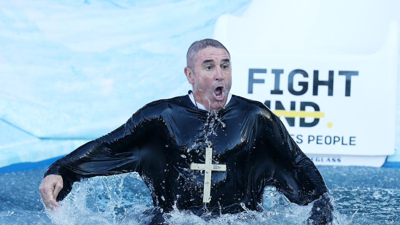 Brisbane Lions Chris Fagan dressed as the reverend. Pic: Michael Klein