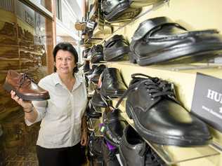 FOR SALE: Marcia Carney, of Carney's Shoes in Maclean, is putting the long-time family business up for sale. Picture: Adam Hourigan