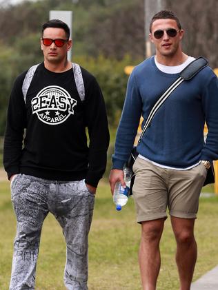 Sutton and Burgess had a liquid debriefing.