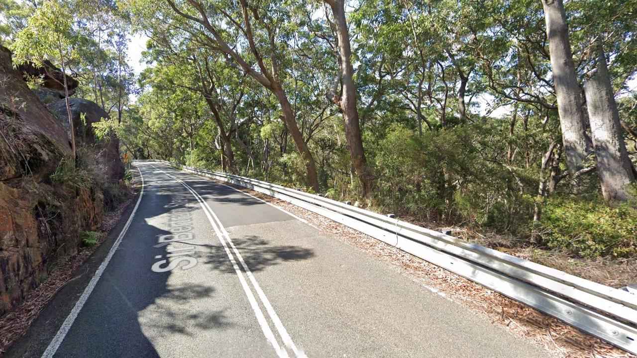 Sir Bertram Stevens Drive. Royal National Park, New South Wales, where one motorcyclist died. Photo: Google