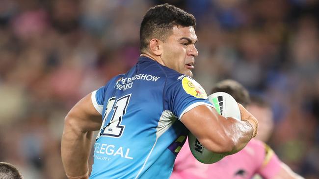 David Fifita is hoping to return for the Titans’ clash against Brisbane on Friday week. Picture: Chris Hyde/Getty Images