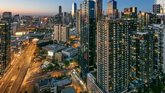 Apartments in Melbourne’s Southbank.