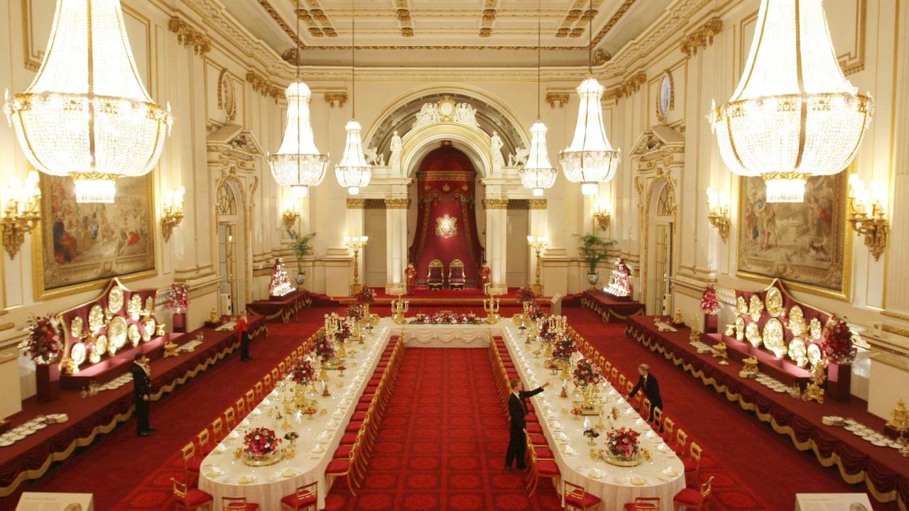 The State Banquet Room at Buckingham Palace. Picture: Alamy