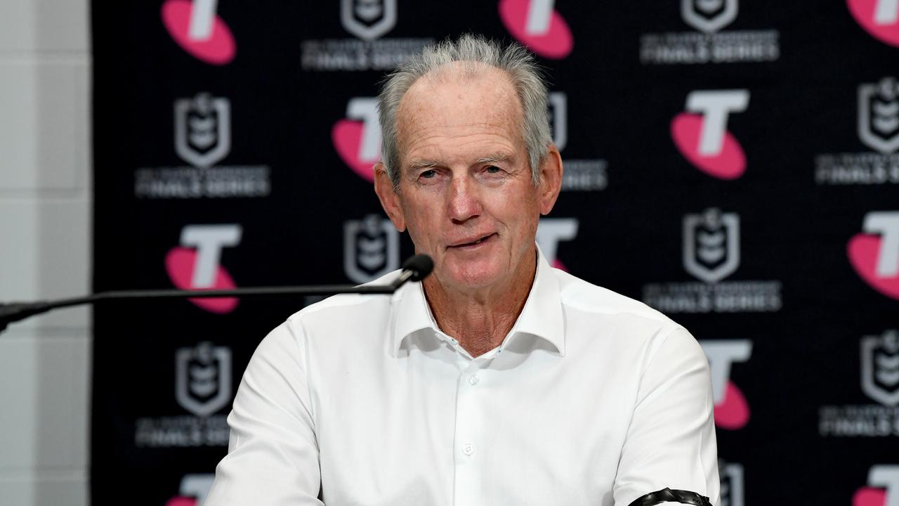 South Sydney coach Wayne Bennett didn’t mince his words. Photo by Bradley Kanaris/Getty Images