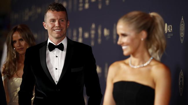 Tasmania recruit Peter Siddle has had to leave his wife Anna Weatherlake behind in Melbourne while he prepares to play for his new state. Picture: Getty Images