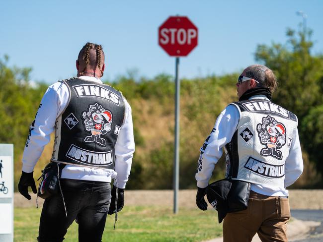 The nation’s big six outlaw motorcycle gangs – Comanchero, Hells Angels, Mongols, Finks, Bandidos and Rebels – have descended on Victoria. Picture: NCA NewsWire