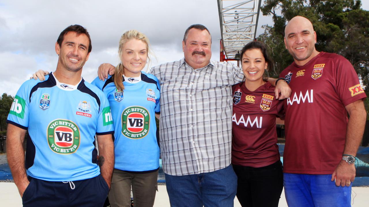 The gang from the NRL Footy Show, Daryl Brohman, Erin Molan, Yvonne Sampson, Gorden Tallis and Andrew 'Joey' Johns. Photo: Tim Marsden.