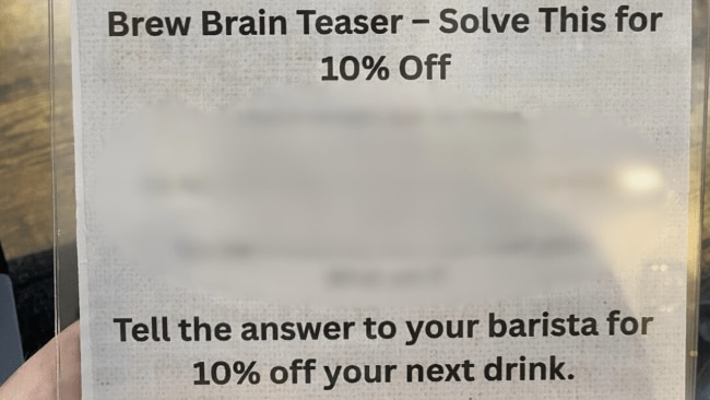 Cafe’s ‘clever’ way of offering diners a discount