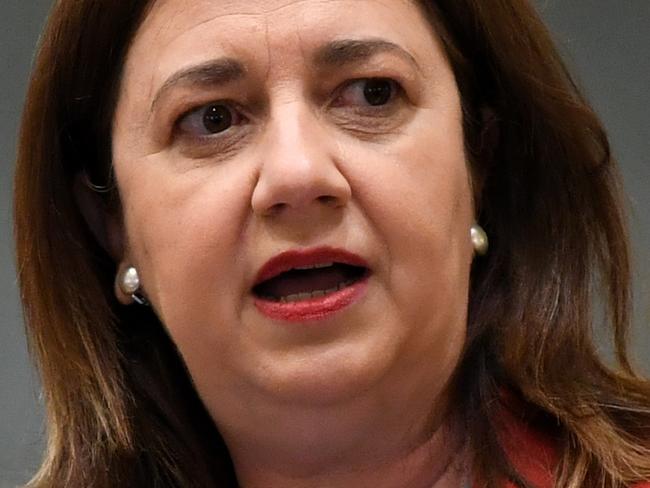 BRISBANE, AUSTRALIA - NewsWire Photos - OCTOBER 12, 2021.Queensland Premier Annastacia Palaszczuk speaks during Question Time at Parliament House.Picture: NCA NewsWire / Dan Peled