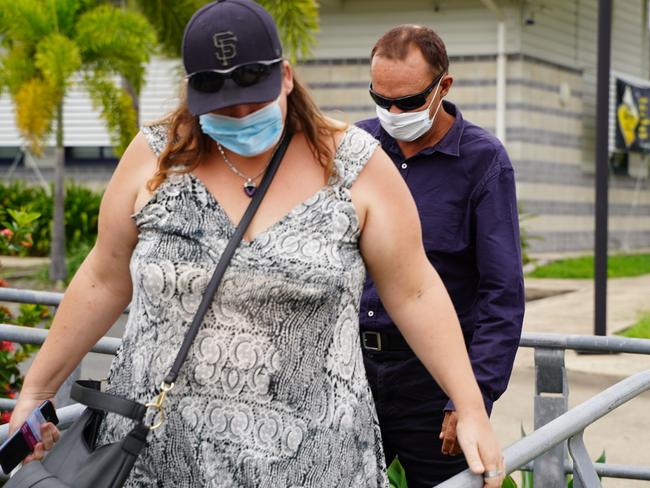 Daniel Eric Latimore (right) faced Sarina Magistrates Court on April 12, 2021 on drug-related charges. Picture: Heidi Petith