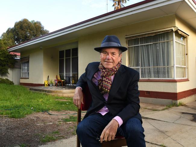 Singer Glenn Shorrock at his Elizabeth East family home where he grew up. Picture: Tricia Watkinson