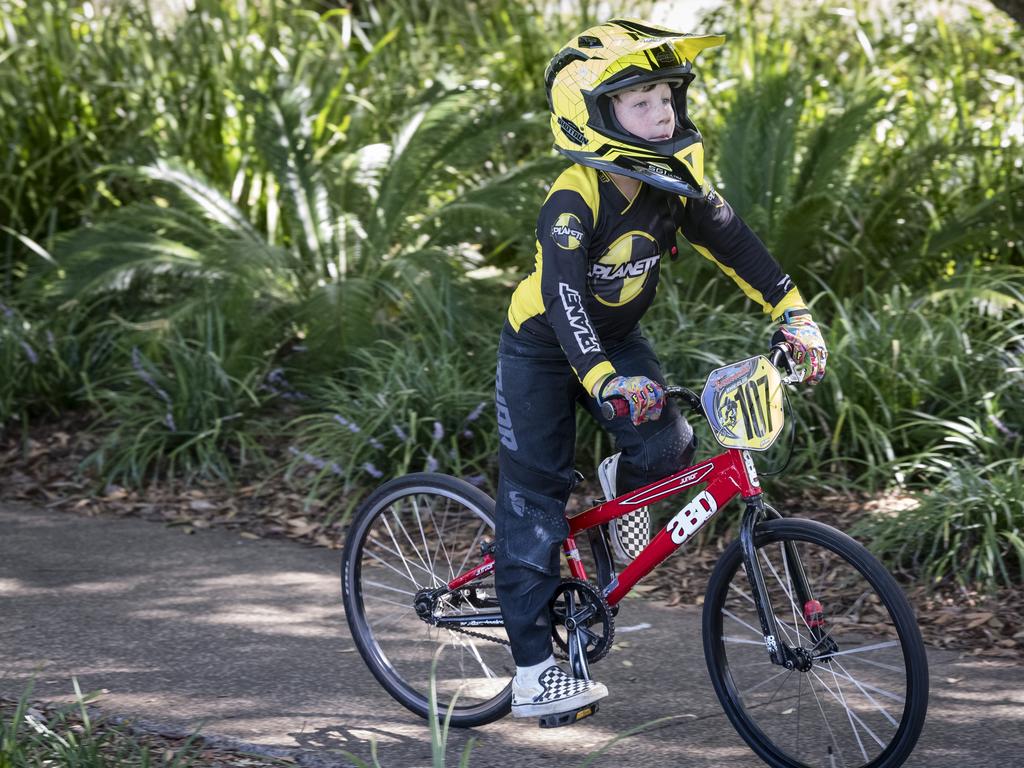 Toowoomba BMX Club member Braxton Sutton. Picture: Kevin Farmer