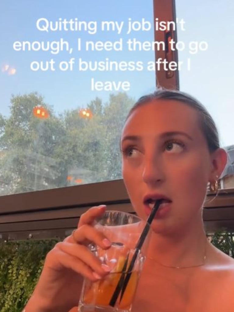 Isabella wasn’t satisfied with just quitting her job. Picture: @isabellainrome/TikTok