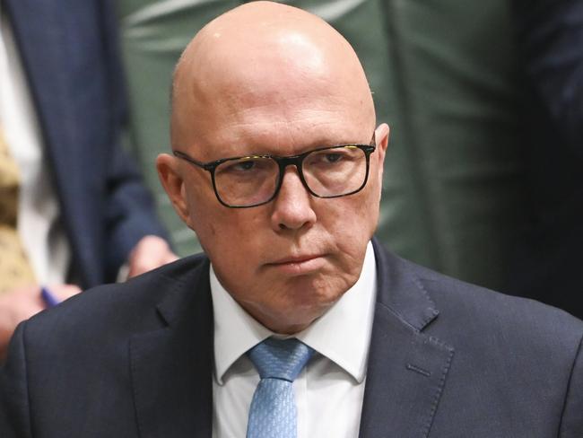 CANBERRA, Australia, NewsWire Photos. June 3, 2024: Leader of the Opposition Peter Dutton during Question Time at Parliament House in Canberra. Picture: NewsWire / Martin Ollman